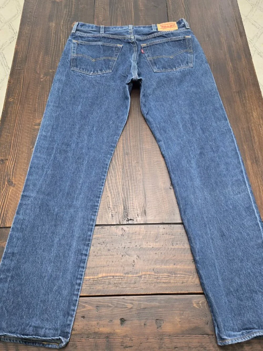Lot of 2 Levis 501 Mens Jeans 36x34 Original Fit Blue Denim Button Fly Bundle